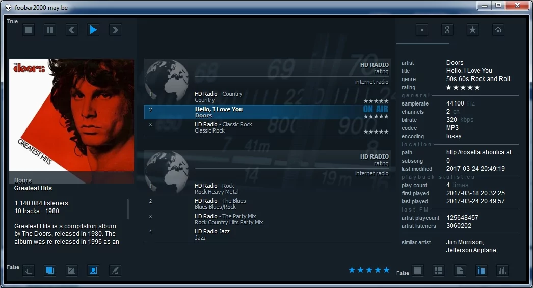 Foobar2000 (скриншот, фото)