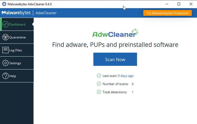 AdwCleaner (screenshot, photo)
