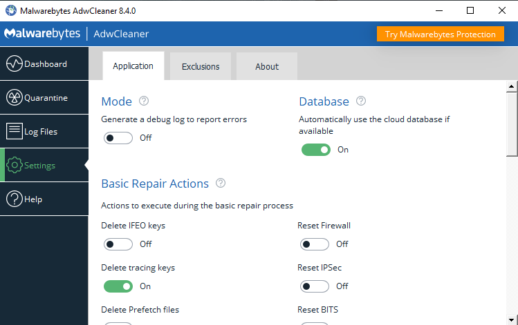 AdwCleaner (screenshot, photo)