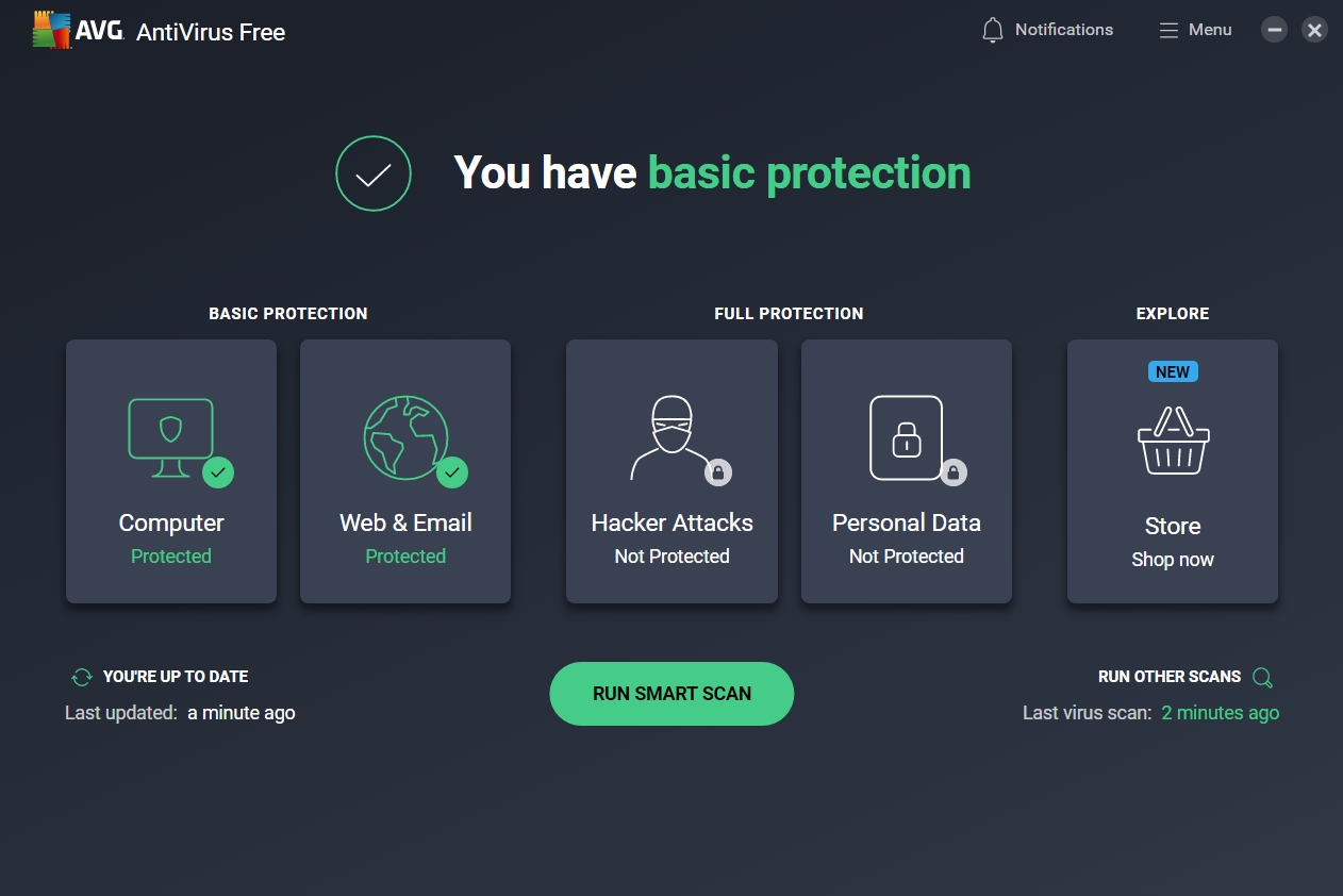 AVG Antivirus (screenshot, photo)