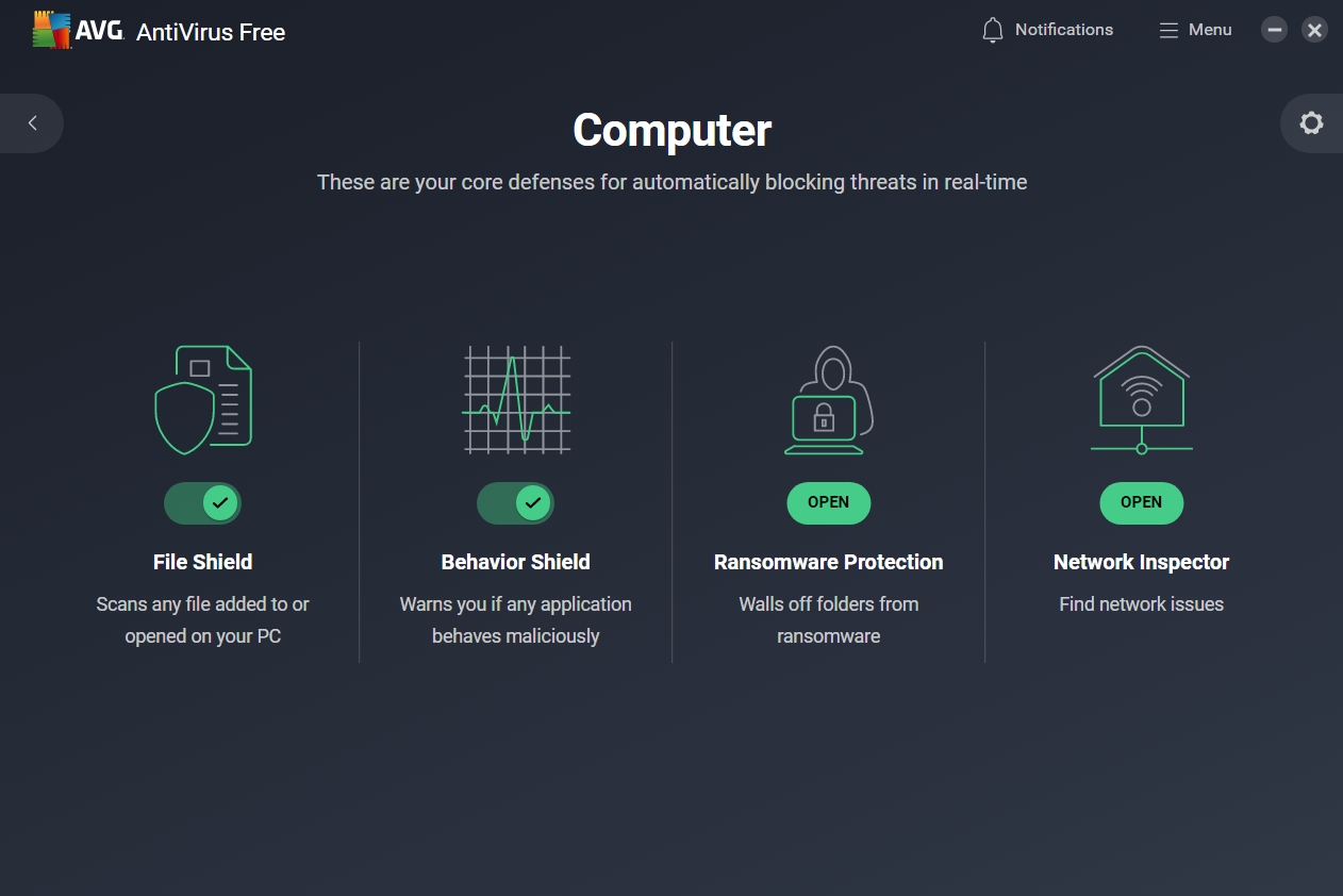 AVG Antivirus (screenshot, photo)