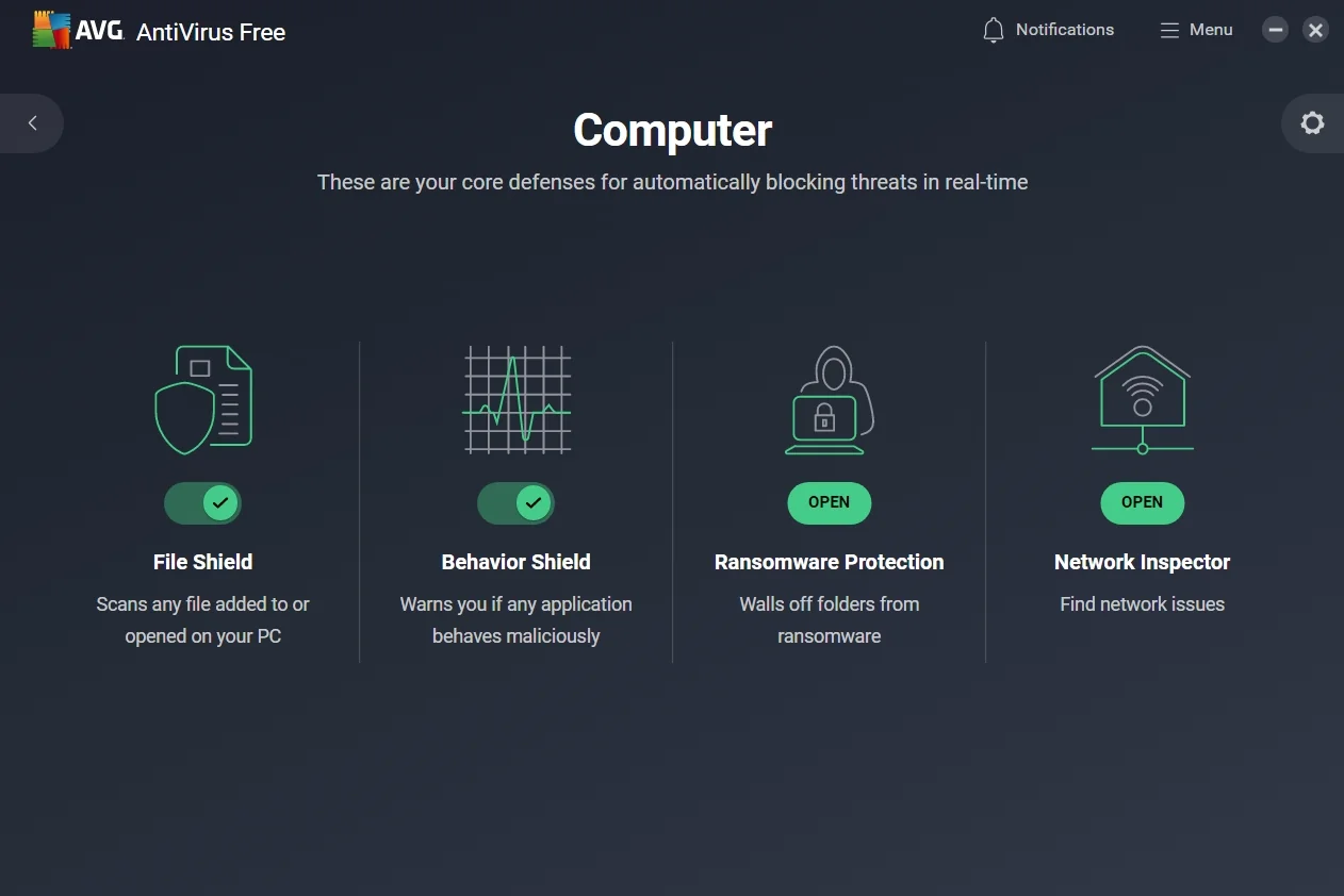 AVG Antivirus (screenshot, photo)