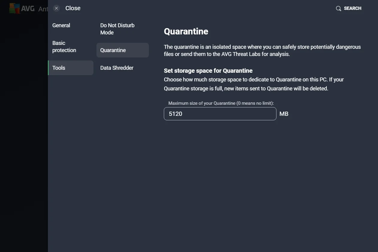 AVG Antivirus (screenshot, photo)