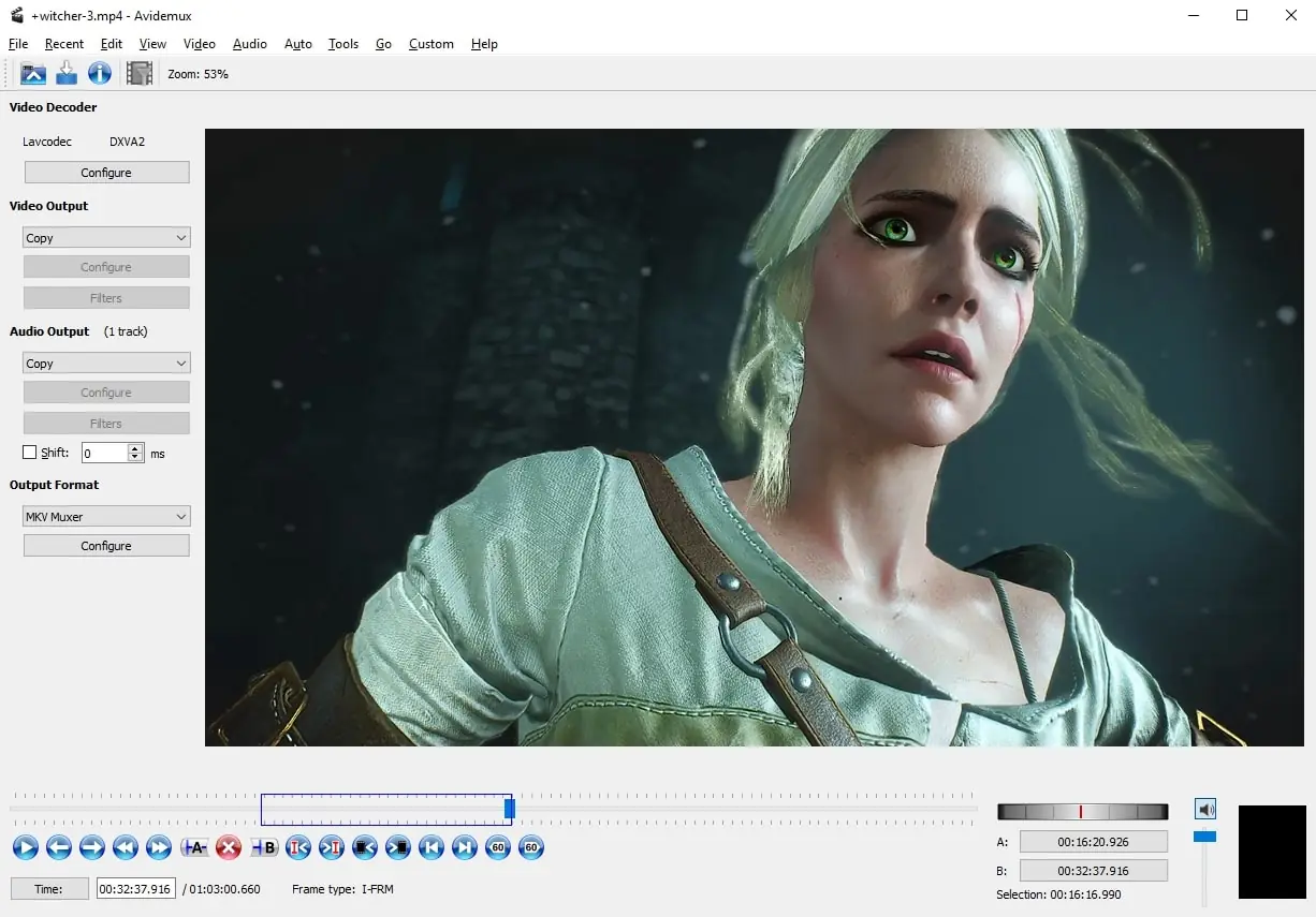 Avidemux (screenshot, photo)