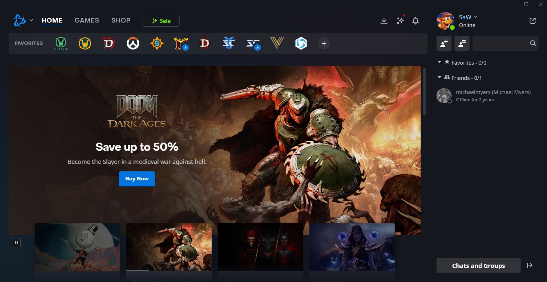 Battle.net (screenshot, photo)