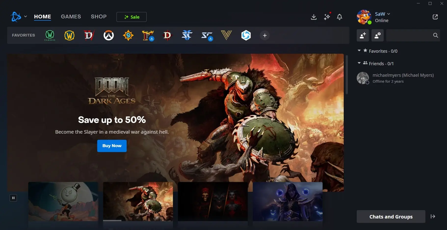 Battle.net (screenshot, photo)