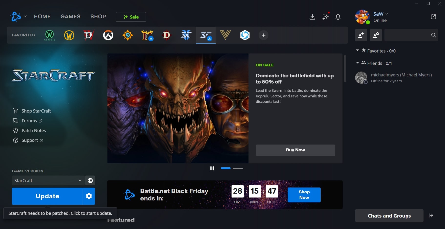 Battle.net (screenshot, photo)