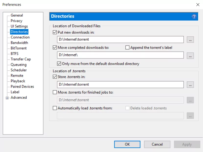 BitTorrent (screenshot, photo)