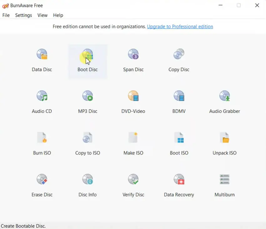 BurnAware Free (screenshot, photo)
