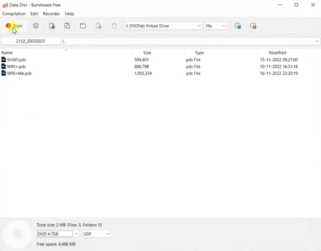 BurnAware Free (screenshot, photo)