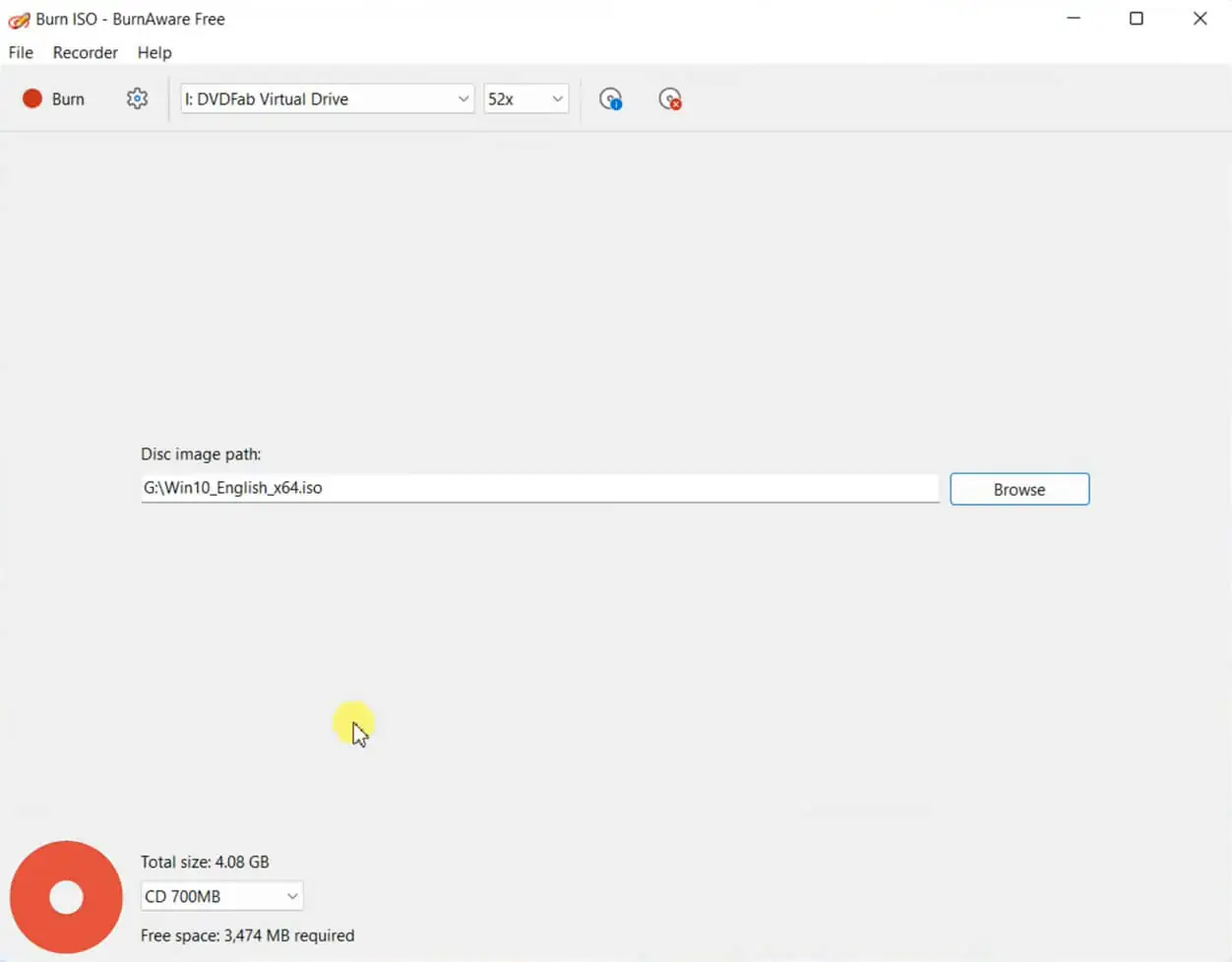 BurnAware Free (screenshot, photo)