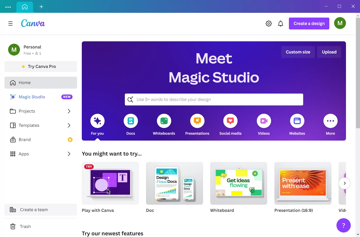 Canva (screenshot, photo)