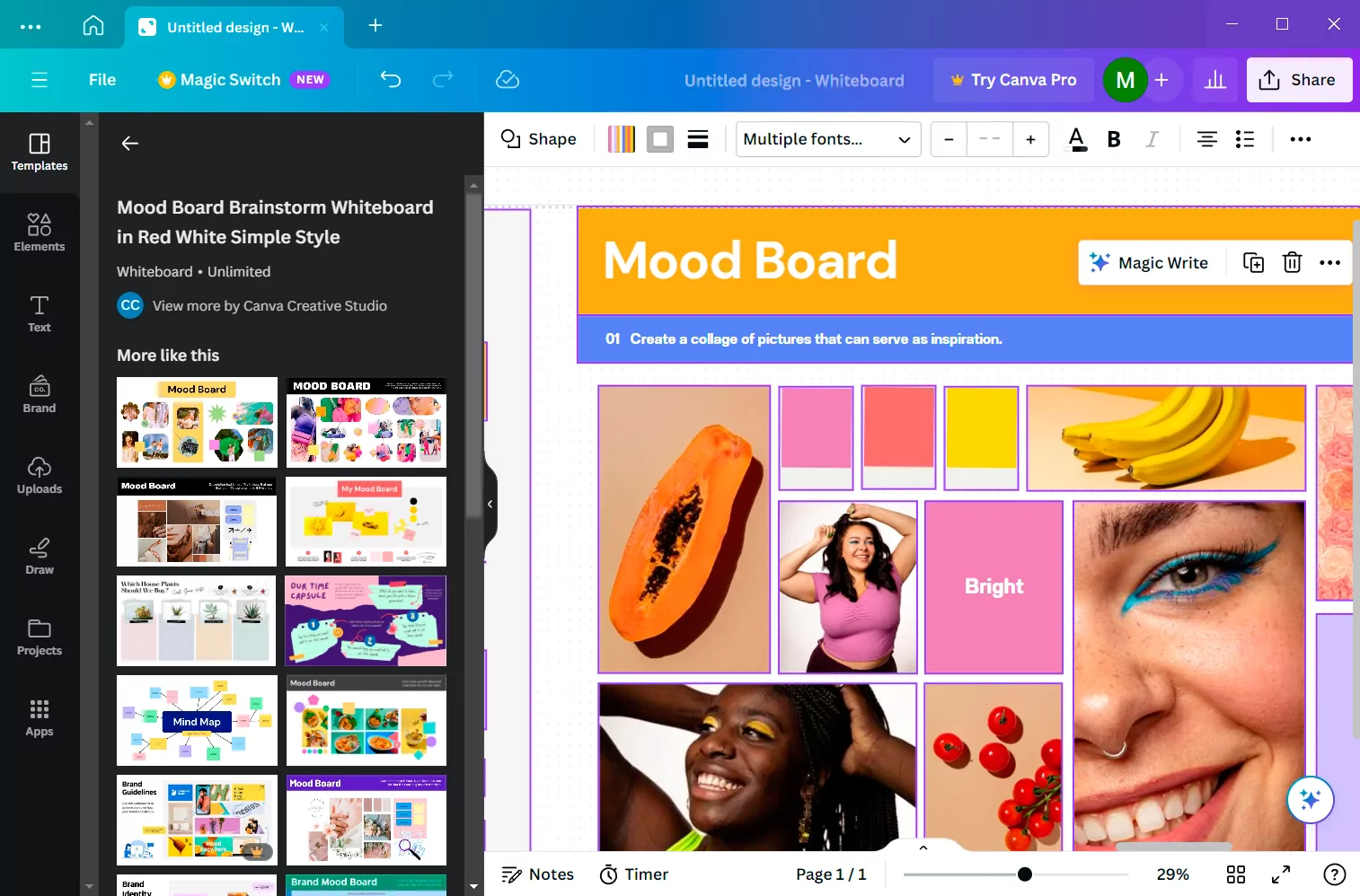 Canva (screenshot, photo)