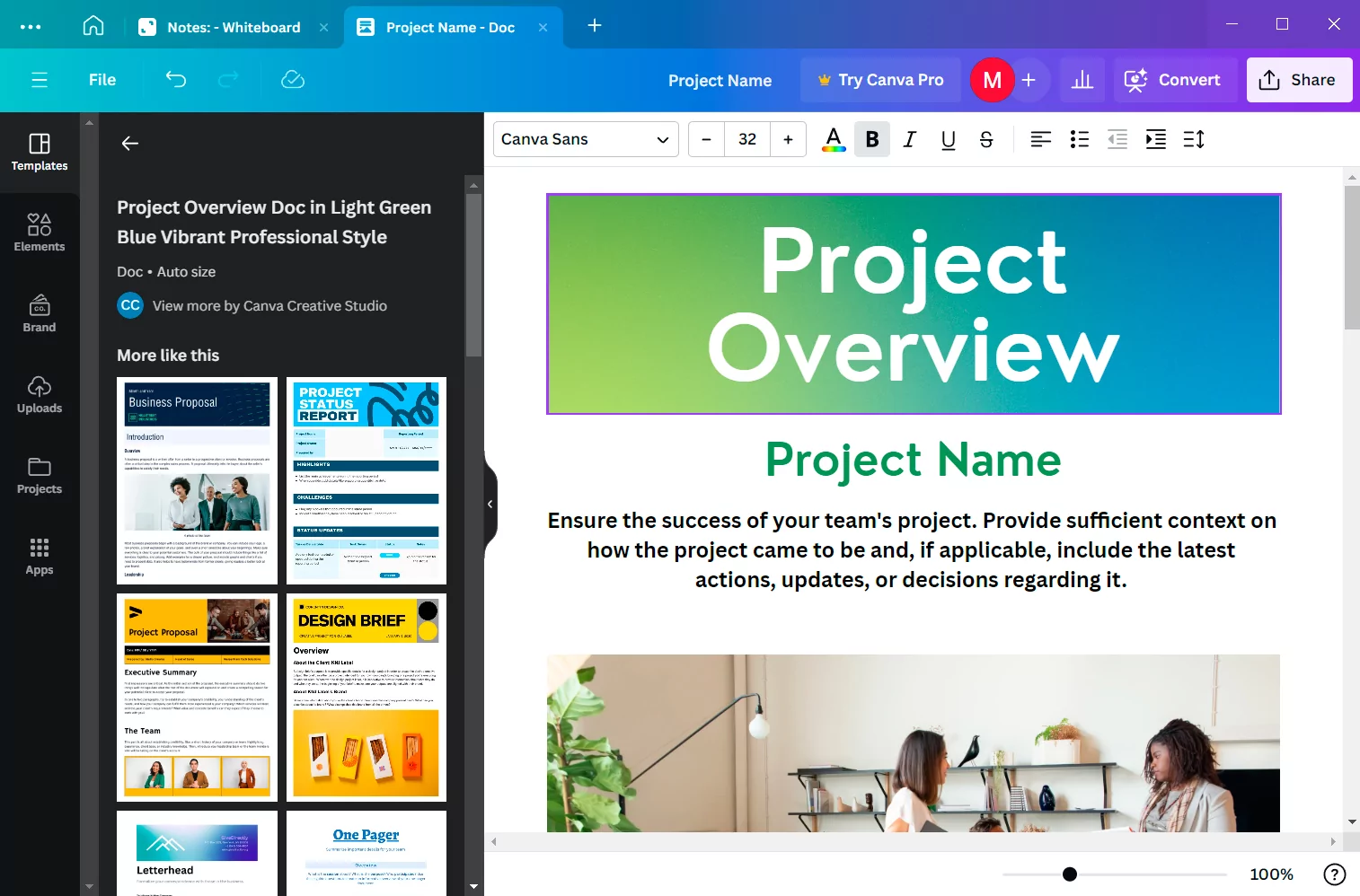 Canva (screenshot, photo)