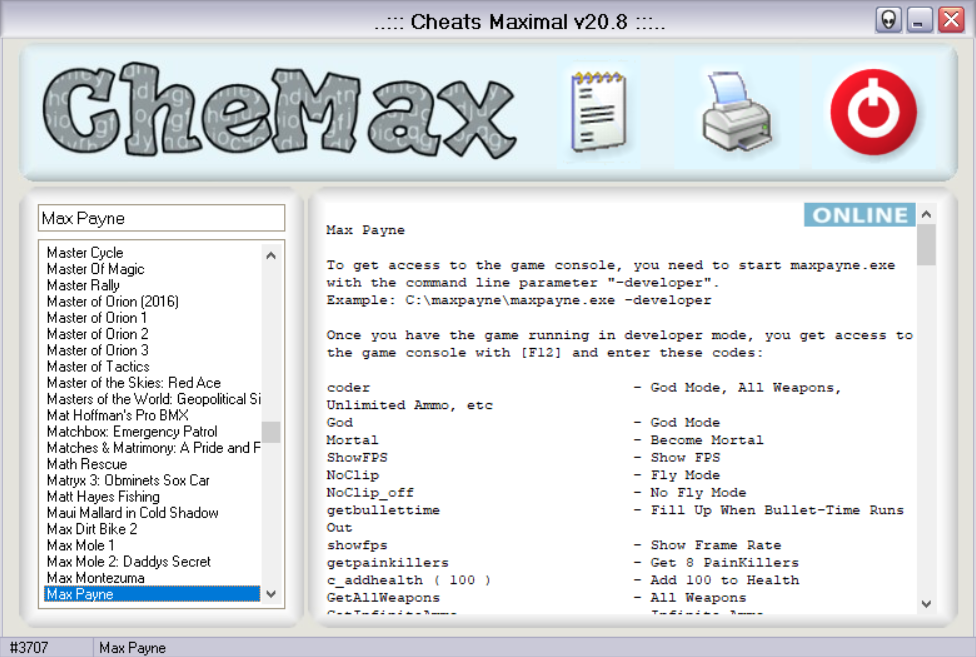 Chemax (screenshot, photo)