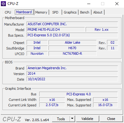 CPU-Z (screenshot, photo)