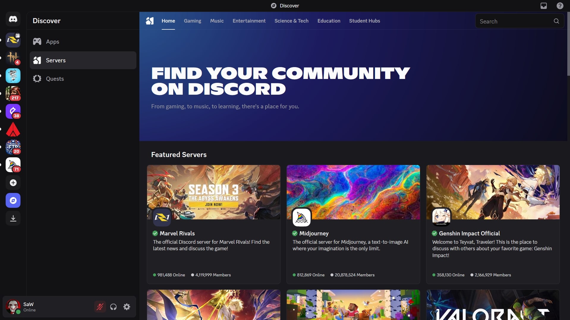 Discord (screenshot, photo)