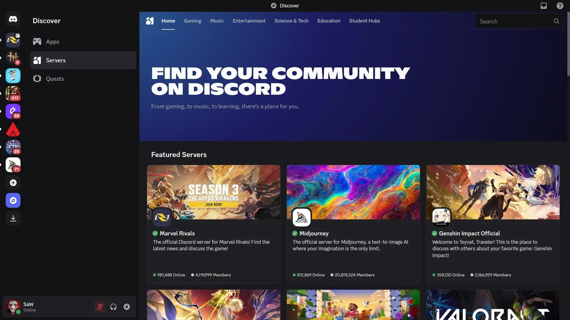 Discord (screenshot, photo)