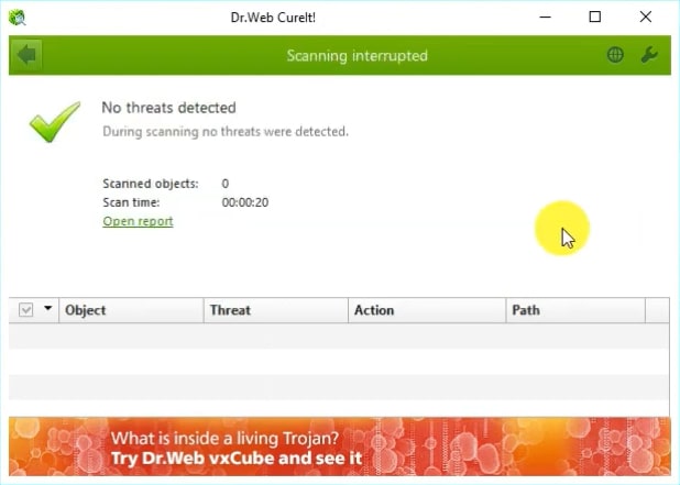 Dr.Web Cureit! (screenshot, photo)
