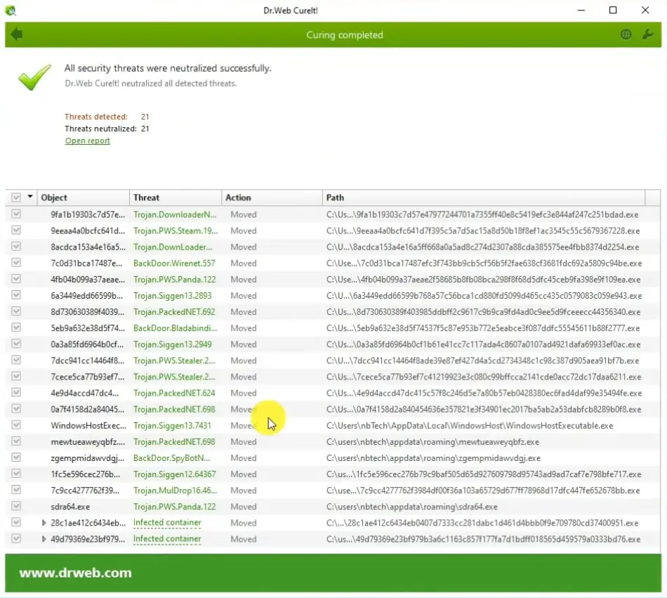 Dr.Web Cureit! (screenshot, photo)