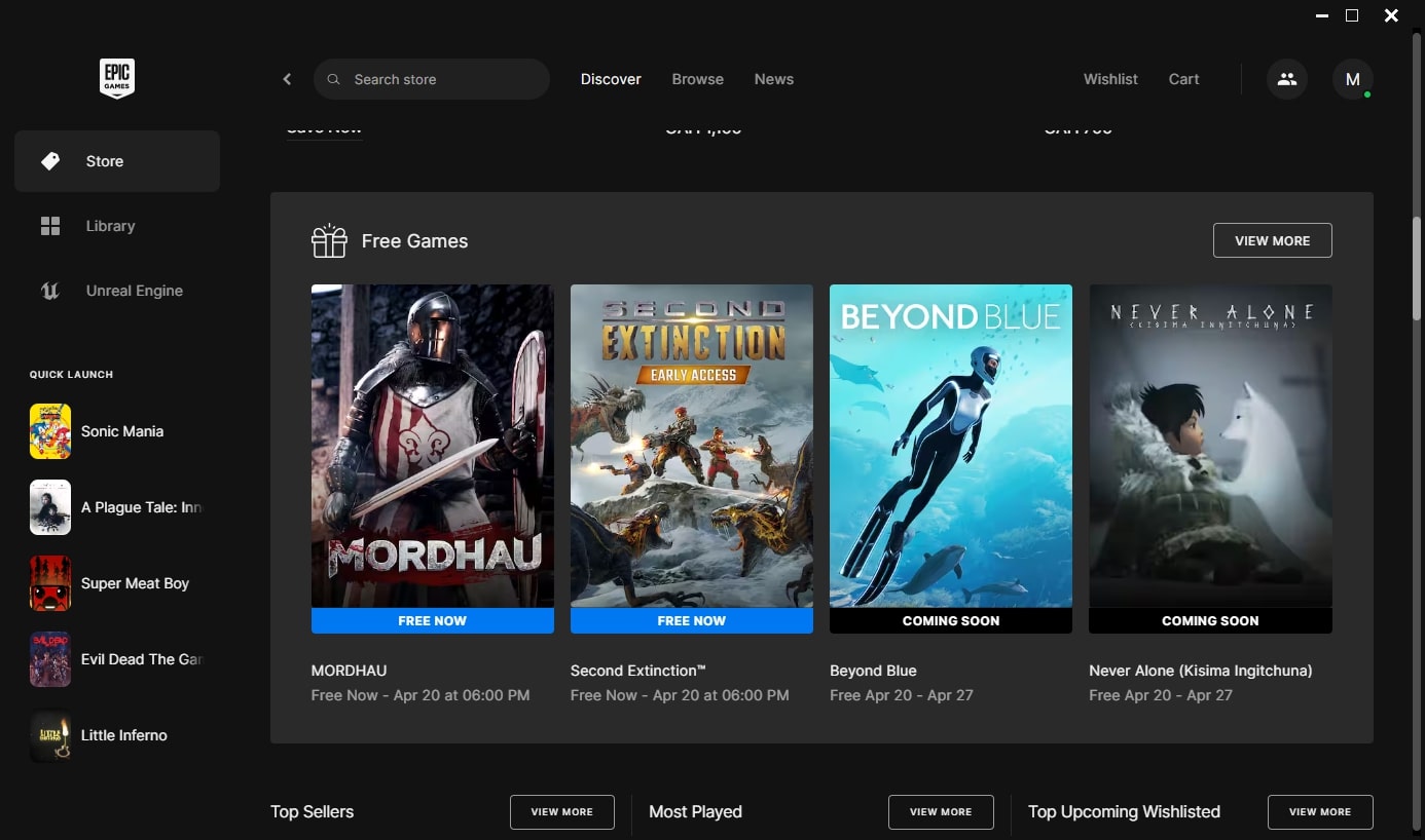 Epic Games (screenshot, photo)