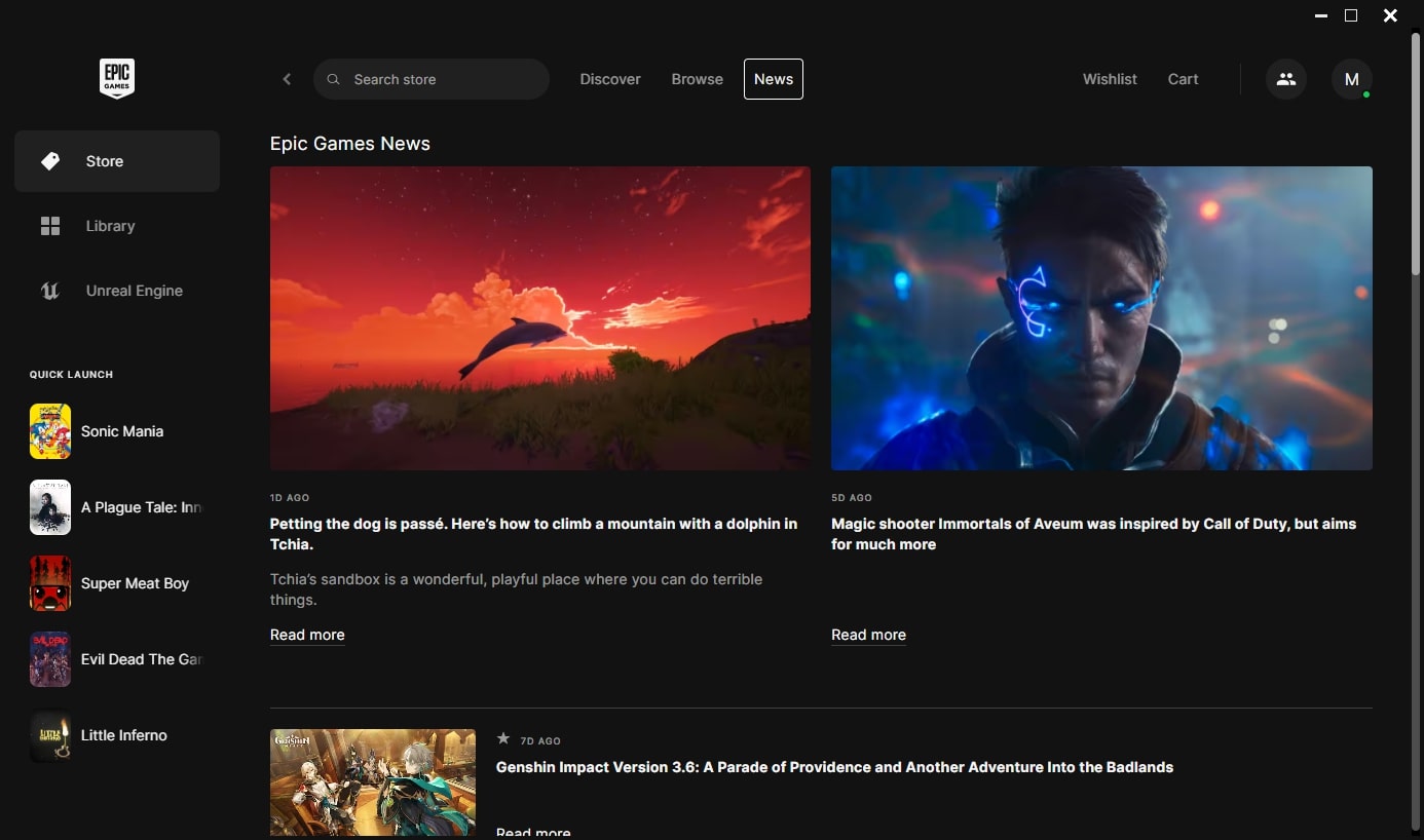 Epic Games (screenshot, photo)