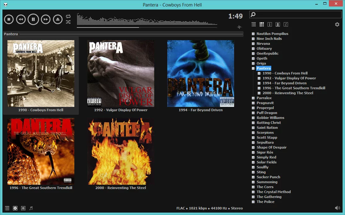 Foobar2000 (screenshot, photo)