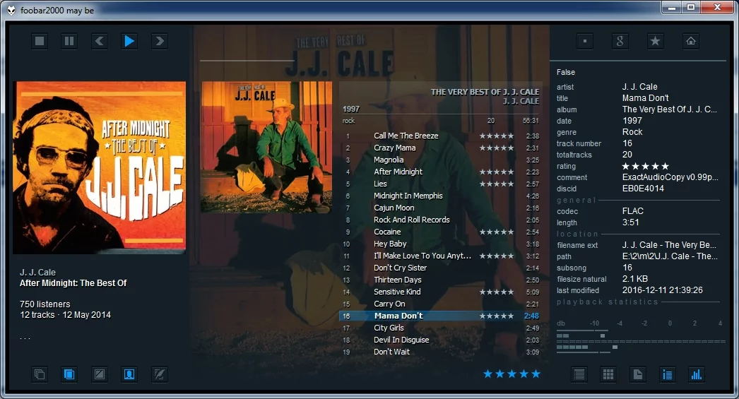 Foobar2000 (screenshot, photo)