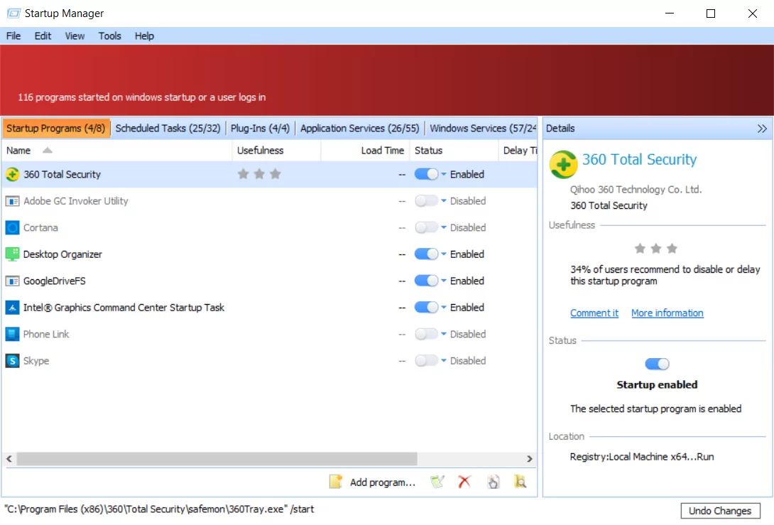 Glary Utilities (screenshot, photo)