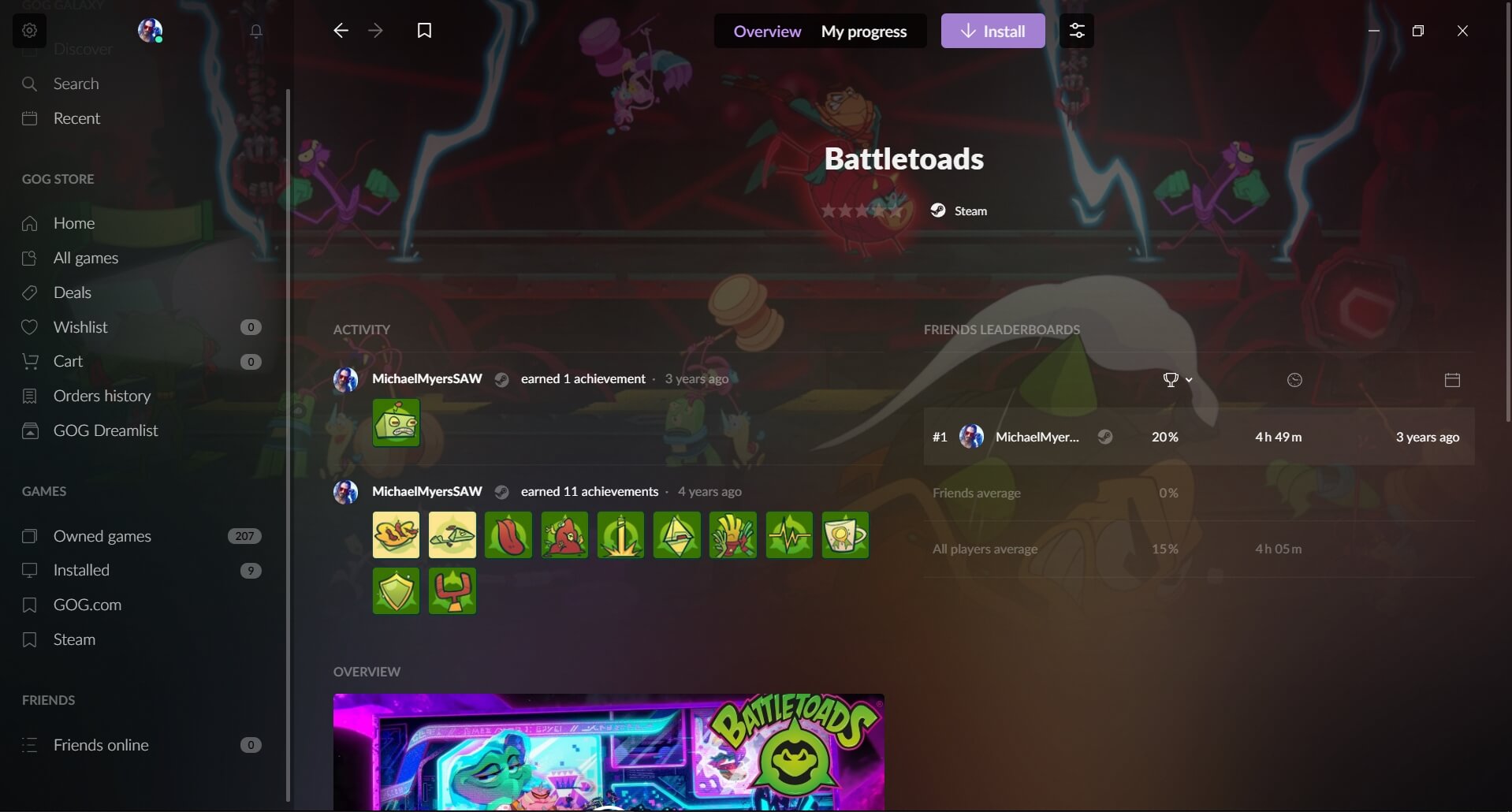 GOG Galaxy (screenshot, photo)