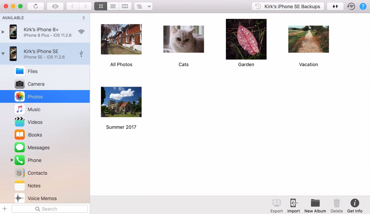 iMazing (screenshot, photo)