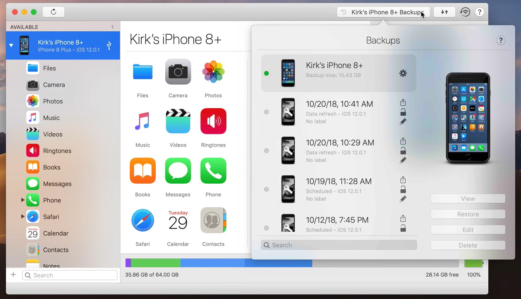 iMazing (screenshot, photo)