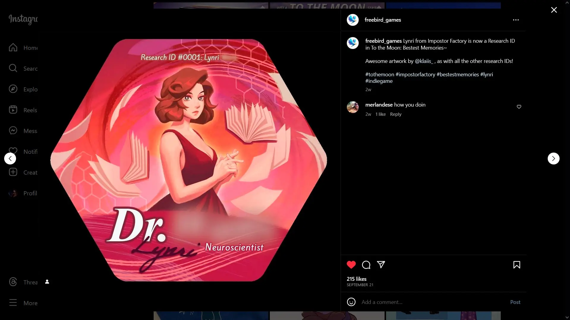 Instagram (screenshot, photo)