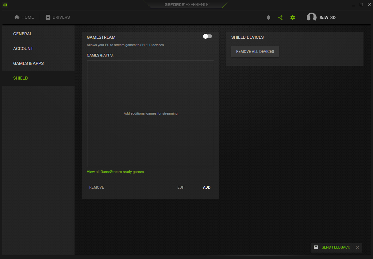 Nvidia Geforce Experience (screenshot, photo)