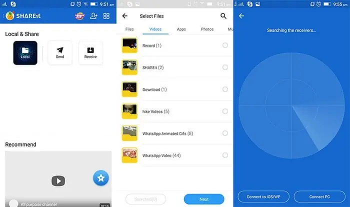 SHAREit (screenshot, photo)