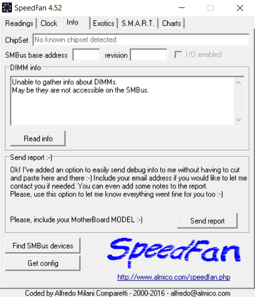 SpeedFan (screenshot, photo)