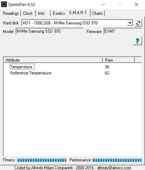 SpeedFan (screenshot, photo)