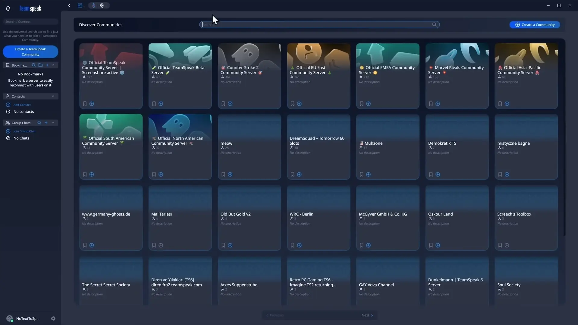 TeamSpeak (screenshot, photo)
