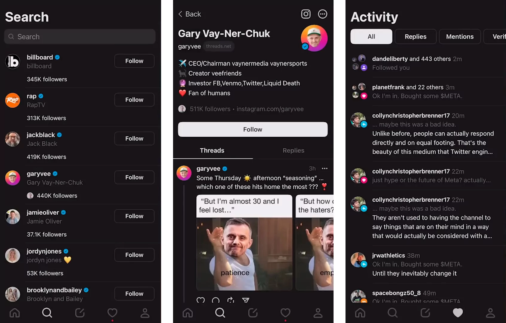 Threads (Meta) (screenshot, photo)