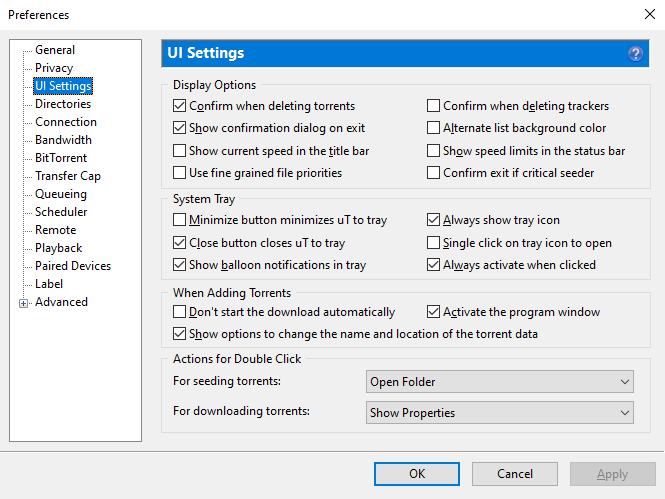 uTorrent (screenshot, photo)
