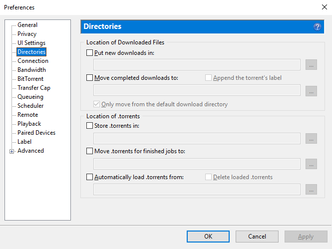 uTorrent (screenshot, photo)