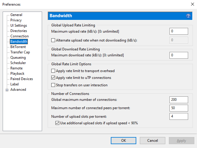 uTorrent (screenshot, photo)