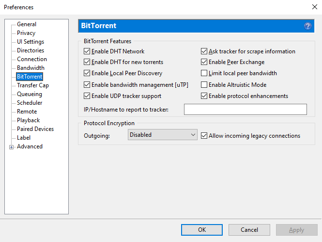 uTorrent (screenshot, photo)