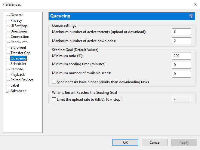 uTorrent (screenshot, photo)