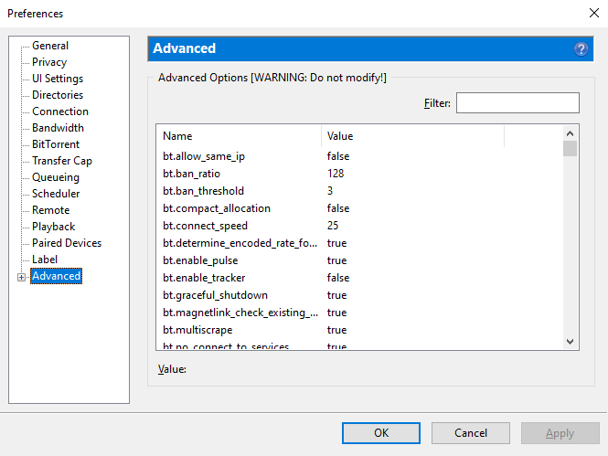 uTorrent (screenshot, photo)