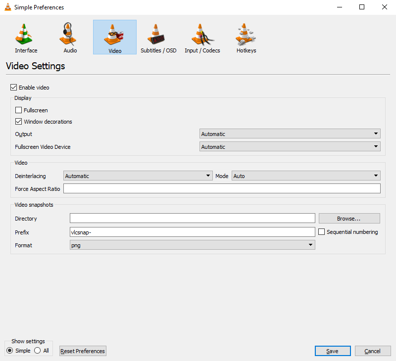 VLC Media Player (screenshot, photo)