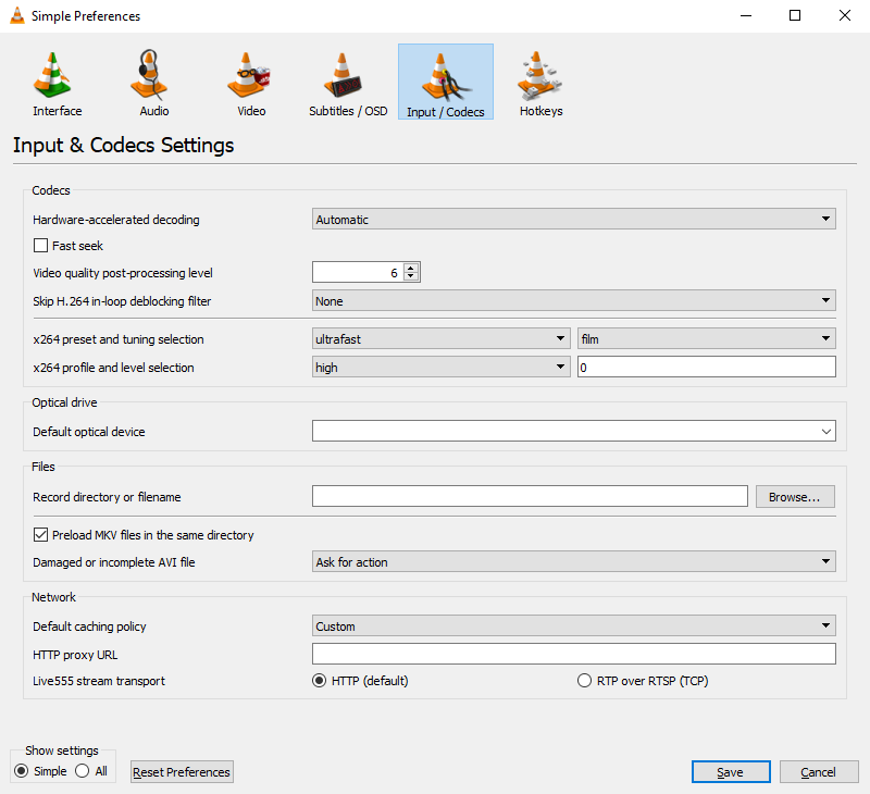 VLC Media Player (screenshot, photo)